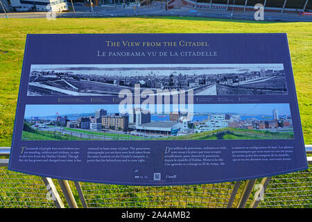 HALIFAX, CANADA -6 oct 2019- Vue de la Citadelle d'Halifax, un lieu historique national de la capitale de la province canadienne de la Nouvelle-Écosse. Banque D'Images