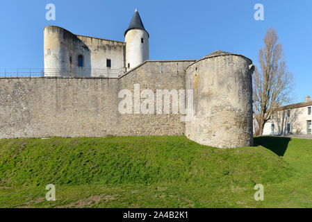 Château médiéval de Noirmoutier en l'Ile dans les pays de la Loire dans l'ouest de la France Banque D'Images