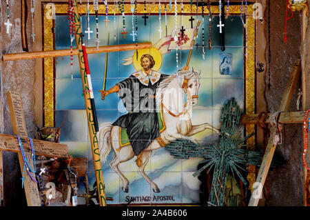 Une représentation de et de culte à l'apôtre saint Jacques - St James en anglais. La Fête de Saint James est célébrée le quatrième week-end de juillet. Banque D'Images