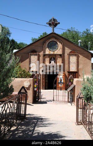 Le Santo Nino Chapel de Atocha (la chapelle de l'enfant) à El Santuario de Chimayó, Nouveau Mexique. La chapelle date de 1856. Banque D'Images