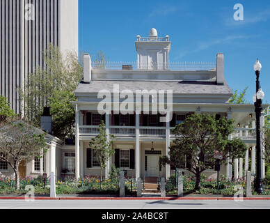 Le Beehive House, Salt Lake City, Utah Banque D'Images