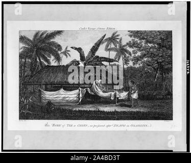 Le corps du raccord en T, un chef, comme conservé après la mort de Otaheite / Webber del. Banque D'Images