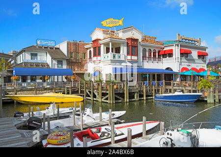 L'atterrissage de Lombard, Lombard's Seafood Grille, Fisherman's Cove, restaurants, restauration pour le complexe Universal Studios Orlando, Floride, USA Banque D'Images