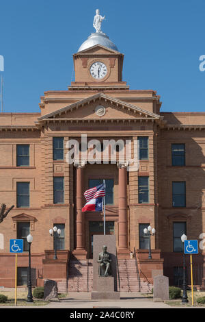 Le palais de justice du comté de Jones dans Anson, Texas Banque D'Images