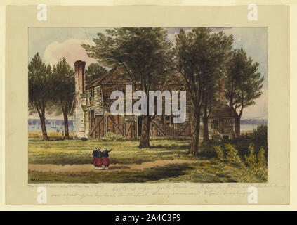 Le Moore maison près de Yorktown, en Virginie (arrière) / McIlvaine. Banque D'Images