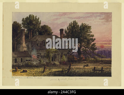 Le Moore maison près de Yorktown, en Virginie (avant) / McIlvaine. Banque D'Images