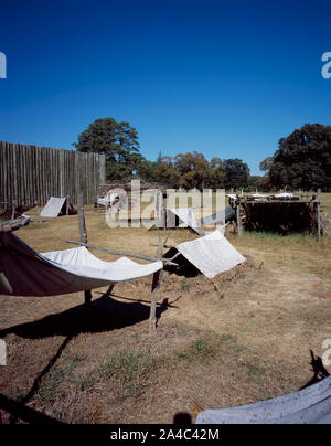 Le National Park Service consacre une partie de l'Andersonville prison à une représentation de la détestable camp, qui les Confédérés s'appelle Camp Sumter dans d'Andersonville, en Géorgie Banque D'Images