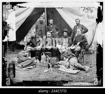 La péninsule, en Virginie le personnel du Général Fitz-John Porter Banque D'Images