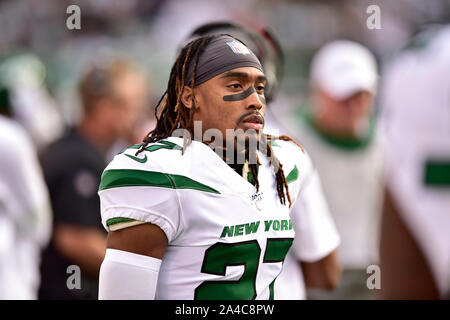 East Rutherford, New Jersey, USA. 13 Oct, 2019. New York Jets DARRYL évoluait ROBERTS (27) est vu à MetLife Stadium à East Rutherford dans le New Jersey New York bat Dallas 24 à 22 : Crédit Brooks von Arx/ZUMA/Alamy Fil Live News Banque D'Images