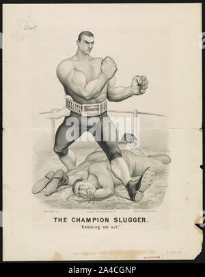 Le bambin de champion--frapper 'em out / Edw. W. Kemble, del. Banque D'Images