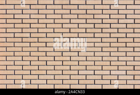 Fond brique, beige clair texture mur de briques, l'arrière-plan pour le paysage Banque D'Images