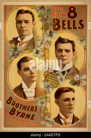 Le nouveau 8 cloches le célèbres frères Byrne dans la réussite éternelle. Banque D'Images