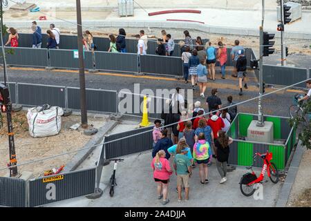 Les GRANDS CHANTIERS DE CONSTRUCTION DANS LE QUARTIER DE LA TOUR MONTPARNASSE, 15ème arrondissement, PARIS, FRANCE Banque D'Images