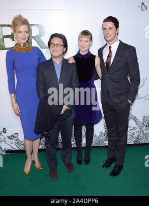 La photo doit être crédité ©Karwai Tang/Alpha Press 076897 17/02/2013 Nicole Kidman, Chan-wook Park, Mia Wasikowska et Matthew Goode à la projection de film Stoker tiendra au Curzon Soho à Londres Banque D'Images