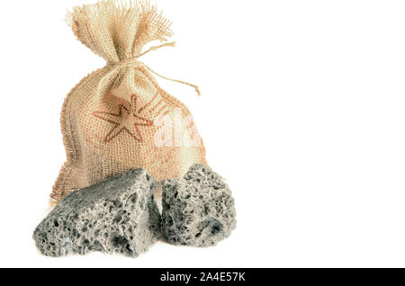 Dulce carbone ou charbon doux, bonbons sucrés de Noël typiques en Espagne.image.copie espace isolé. Banque D'Images