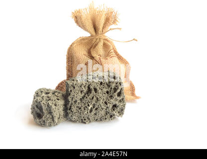 Dulce carbone ou charbon doux, bonbons sucrés de Noël typiques en Espagne.image.copie espace isolé. Banque D'Images