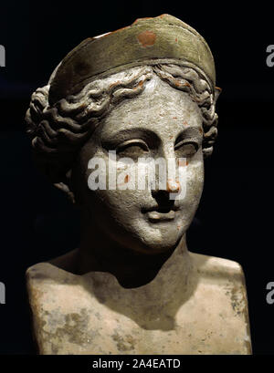 Tête de Junon, 19e siècle, l'italien, l'Italie.( Juno (la mythologie), la déesse romaine du mariage et de la reine des dieux ) Banque D'Images