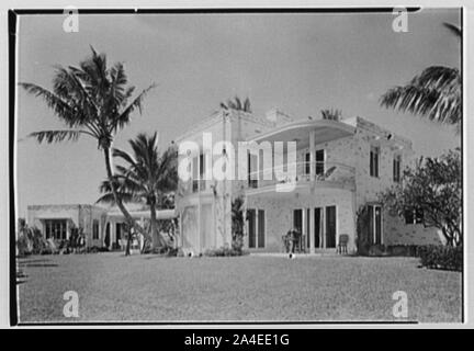 Theodore D. Buhl, résidence sur Island Road, Palm Beach, en Floride. Banque D'Images