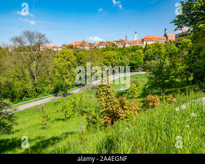 Avis de Rothenburg ob der Tauber Bavière allemand Banque D'Images