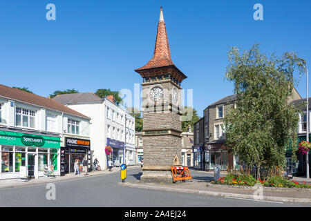 La tour de l'horloge, le triangle, Clevedon, Somerset, England, United Kingdom Banque D'Images