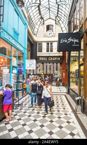 Passage Jouffroy, l'hôtel Chopin, la boite a joujoux Banque D'Images