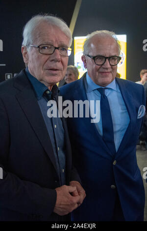 Dr. Reinhard RAUBALL (à gauche, le président d'honneur, DFL, Ligue allemande de football) et Fritz KELLER (DFB Président, ALL), la moitié de la figure, la moitié de la figure, portrait, l'enregistrement de la fondation Rôle de la femme dans le temple de la renommée du football allemand sur 12.10.2019 à Dortmund / Allemagne. ¬ | conditions dans le monde entier Banque D'Images