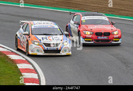 BTCC British Touring Car Championship 2019 dernière ronde de qualification Banque D'Images