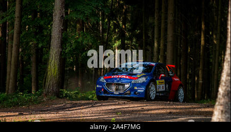 Barum Czech Rally Zlin stade forestier. Banque D'Images