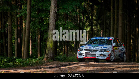 Barum Czech Rally Zlin stade forestier. Banque D'Images