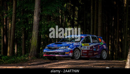 Barum Czech Rally Zlin stade forestier. Banque D'Images