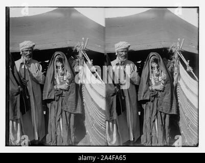 À Sinaï, via la mer Rouge, Tor, et Wadi Hebran. Quelques bédouins. Banque D'Images