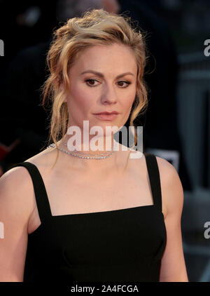 Oct 13, 2019 - Londres, Angleterre, Royaume-Uni - Anna Paquin arrivant à BFI London Film Festival 2019 - L'Irlandais gala de clôture, Odeon Leicester Square, Luxe Banque D'Images