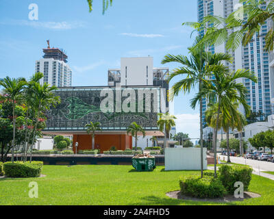 Miami, Floride, USA. Août 2019. Art murales de Wynwood. Wynwood est un quartier de Miami en Floride qui a une forte présence de la culture de l'art et des peintures murales Banque D'Images