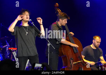 Jamie Cullum est une chanteuse de jazz britannique et auteur-compositeur, et est représenté à l'exécution de l'Old Royal Naval College de Greenwich. Banque D'Images