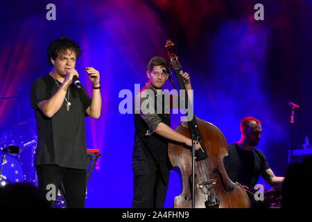 Jamie Cullum est une chanteuse de jazz britannique et auteur-compositeur, et est représenté à l'exécution de l'Old Royal Naval College de Greenwich. Banque D'Images