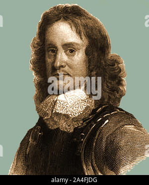 Portrait d'un parlementaire britannique John Hampden 1594 - 1643 .Il était un rebelle qui ont contesté l'autorité du Roi Charles I et a refusé d'être taxés pour expédier de l'argent qui fait de lui un héros national pour beaucoup. Sa tentative d'arrestation inconstitutionnelle (avec quatre autres) par le roi à la Chambre des communes en 1642 a amené la guerre civile anglaise. Il est mort à la bataille de Chalgrove Field dans cette guerre Banque D'Images
