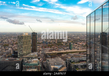 Vue de la ville de Londres d'en haut Banque D'Images