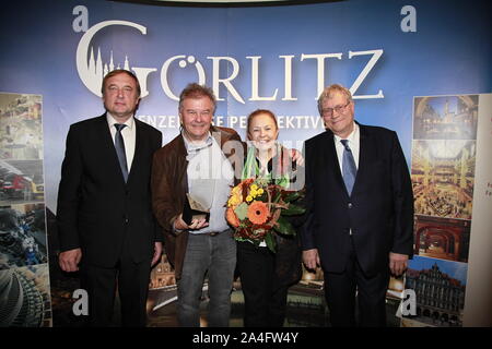 Annette Scheurich Klaus und erhalten den Naturfilmpreis 2019 Meridian Görlitzer Banque D'Images