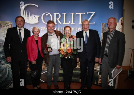 Annette Scheurich Klaus und erhalten den Naturfilmpreis 2019 Meridian Görlitzer Banque D'Images