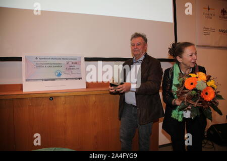 Annette Scheurich Klaus und erhalten den Naturfilmpreis 2019 Meridian Görlitzer Banque D'Images