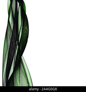 Résumé vecteur lignes courbes Vert arrière-plan. Brochure design modèle eps 10. Illustration de Vecteur