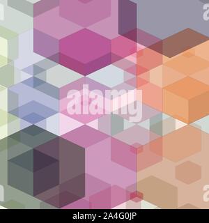 Abstract Colorful Background hexagonal. Vector Illustration de Vecteur