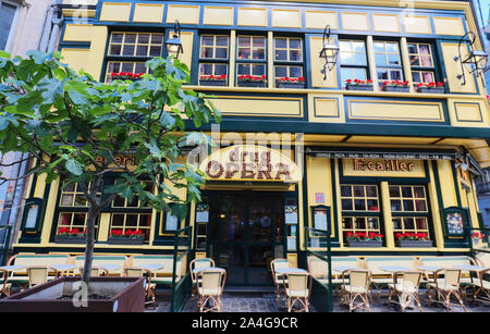 Drug Opéra restaurant bâtiment dans la rue Gretry, Grand Place , dans la vieille ville de Bruxelles, Belgique Banque D'Images