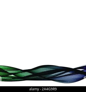 Des lignes courbes bleu, vert. Image vectorielle Illustration de Vecteur