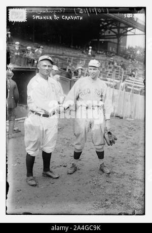 Boston, AL & Gavvy Cravath, Philadelphie NL (baseball) Banque D'Images