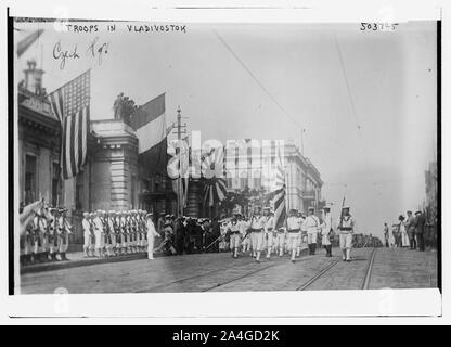 Troupes en Vladivostok, République tchèque [ Ac Banque D'Images