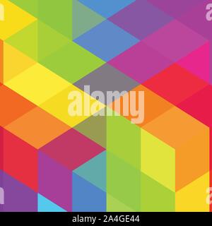 Les carreaux de couleur différente. Mise en page pour la présentation. style mosaïque Illustration de Vecteur