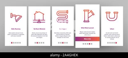 Éléments d'intégration vecteur couleur plomberie Illustration de Vecteur