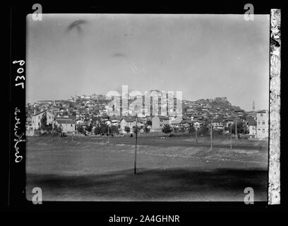 La Turquie. Ankara comme voyant de train approchant ville Banque D'Images