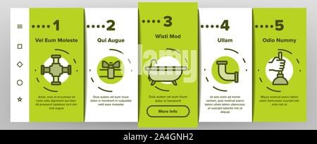 Éléments d'intégration vecteur couleur plomberie Illustration de Vecteur